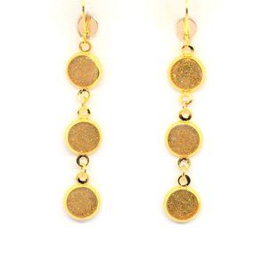 Gold Cubed Earrings